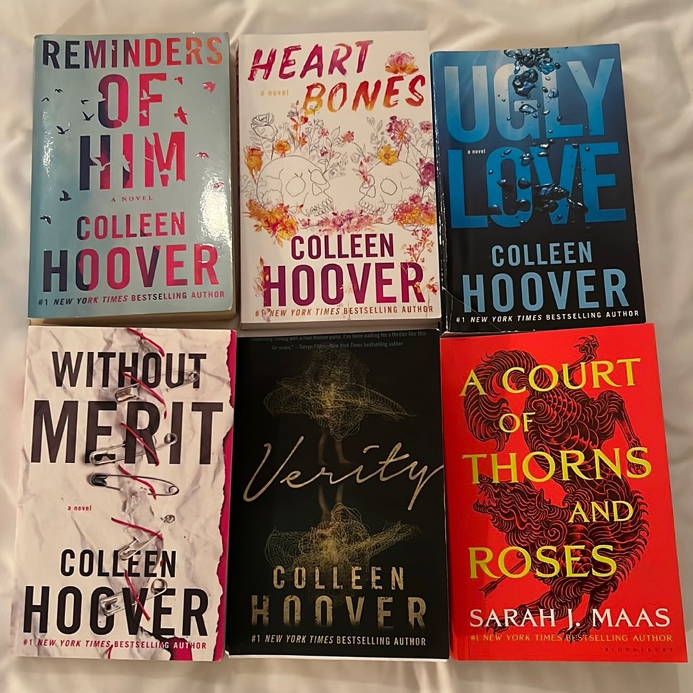 6 books willing to sell separately- Colleen Hoover